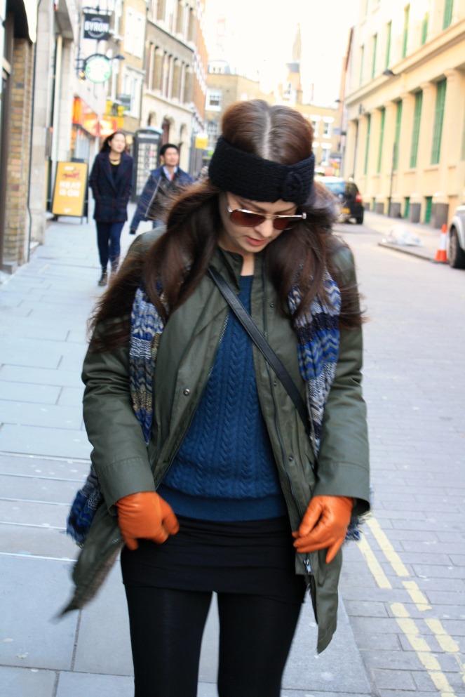 parka, mango, gloves, h&m, oofice, boots, scarf, outfit, personal style, london, clerkenwell 