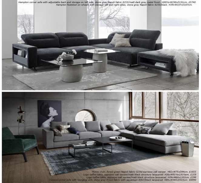 BoConcept, Metropolitan Mood, Danish interior design, Hampton corner sofa